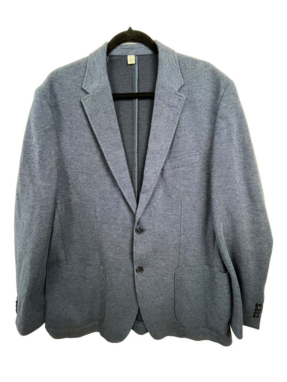 Joseph Abboud Knit Blazer Mens XL Blue Unlined Casual Sport Coat